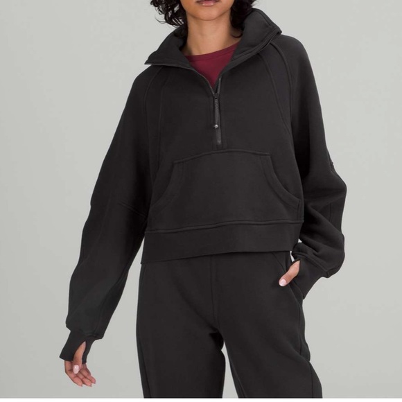 NWT Lululemon Scuba Oversized Funnel Neck Shirt Black Size XS/S - Picture 8 of 11